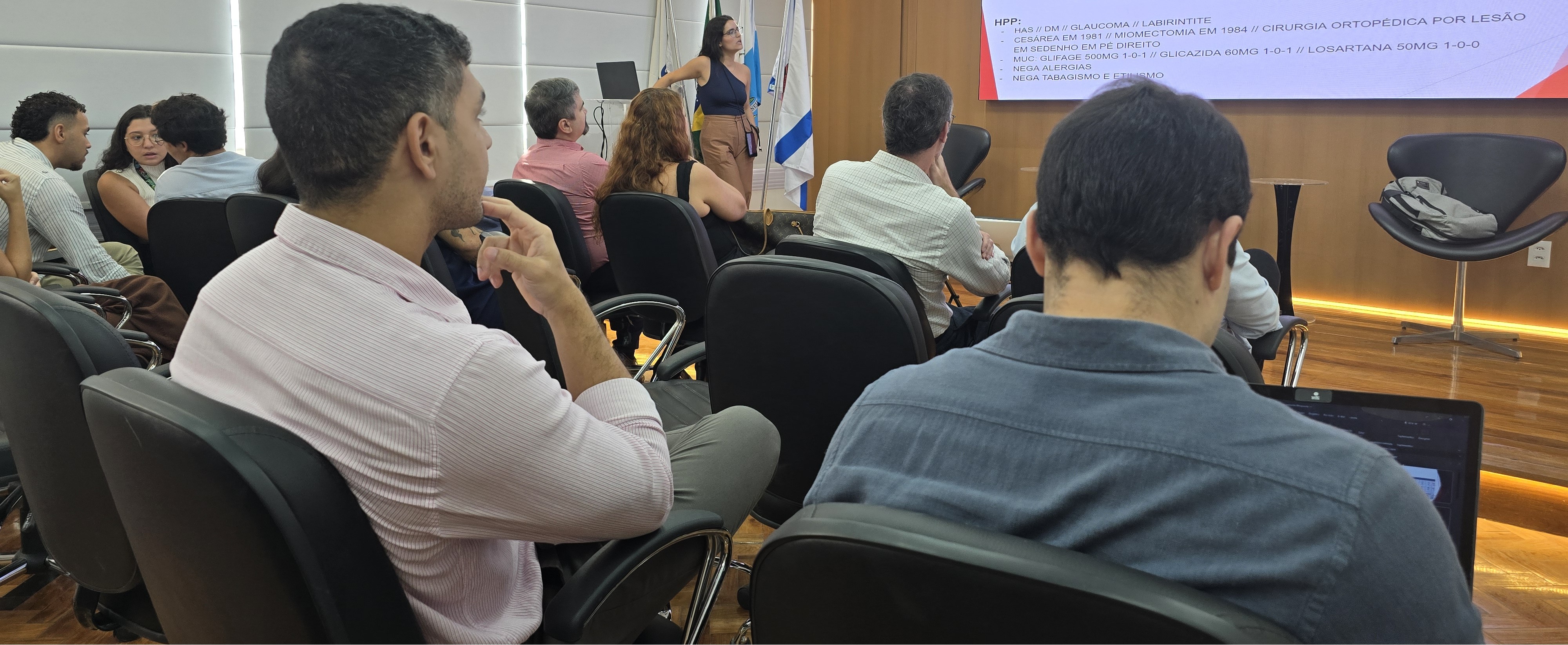 Sessão Clínica Semanal do Serviço de Cirurgia Geral no Auditório Dr José Wazen da Rocha na OTICS-Rio Andaraí