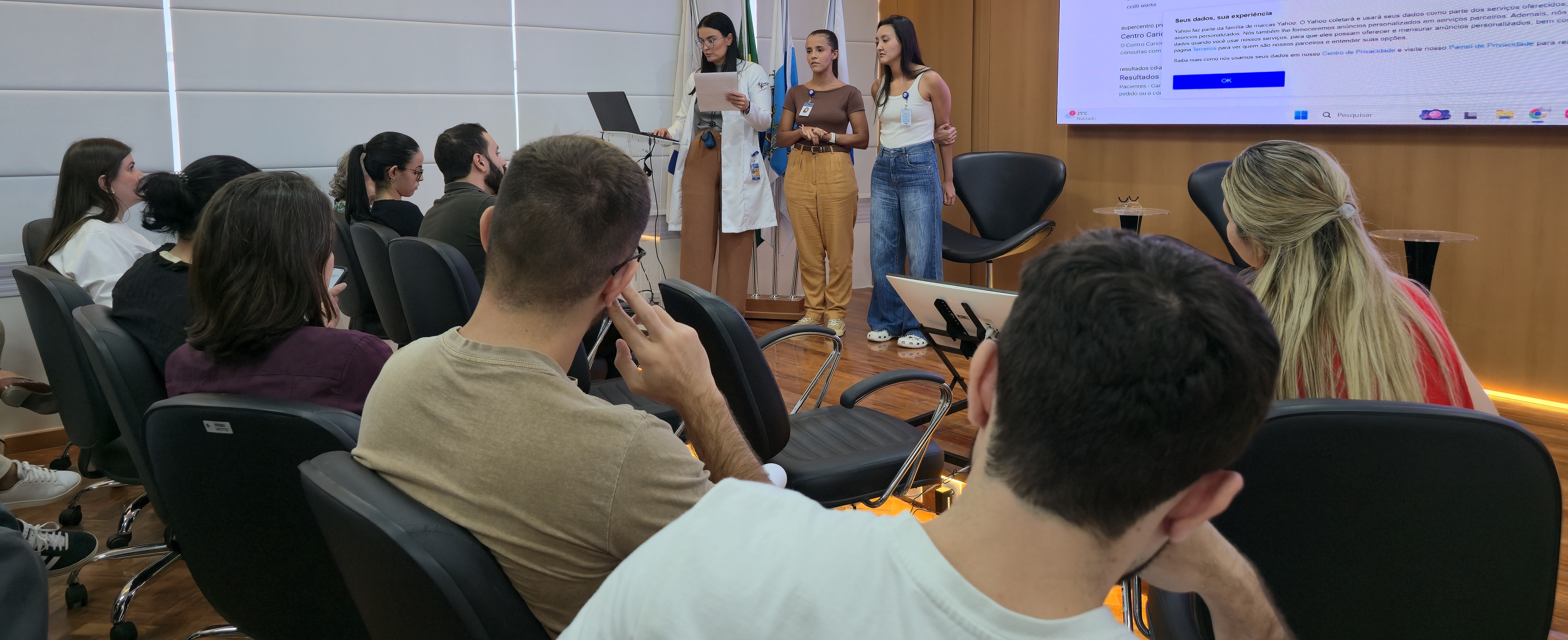 Sessão Clínica Médica Semanal no Auditório Dr José Wazen da Rocha na OTICS-Rio Andaraí