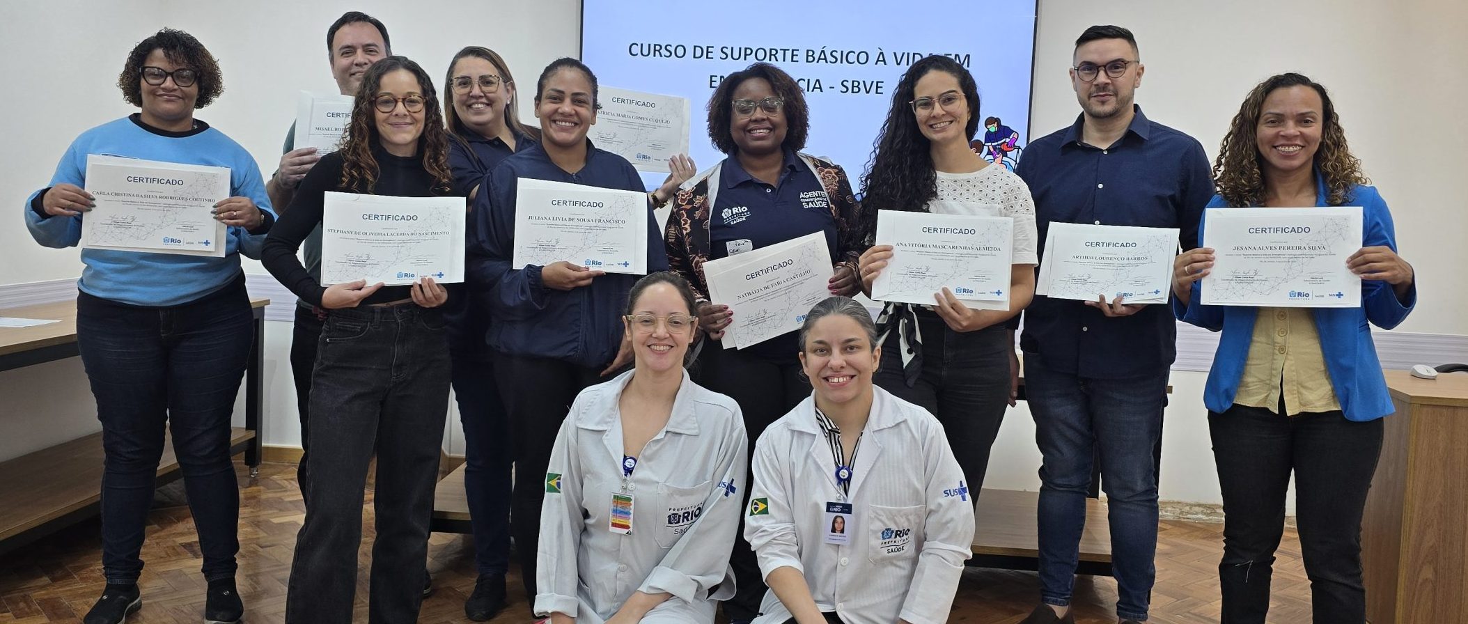 61ª Turma do Curso de Suporte Básico à Vida em Emergência (SBVE) na OTICS Andaraí