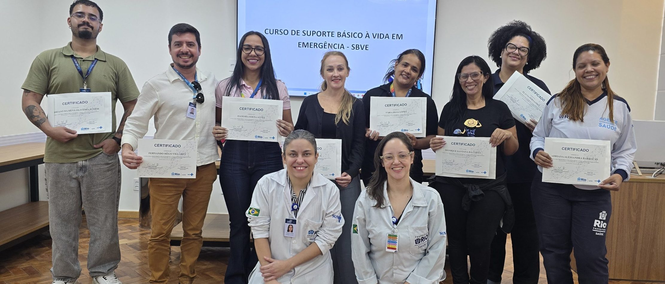 62ª Turma do Curso de Suporte Básico à Vida em Emergência (SBVE) na OTICS Andaraí