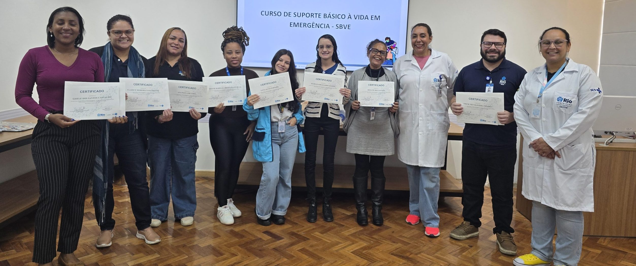 65ª Turma do Curso de Suporte Básico à Vida em Emergência (SBVE) na OTICS Andaraí