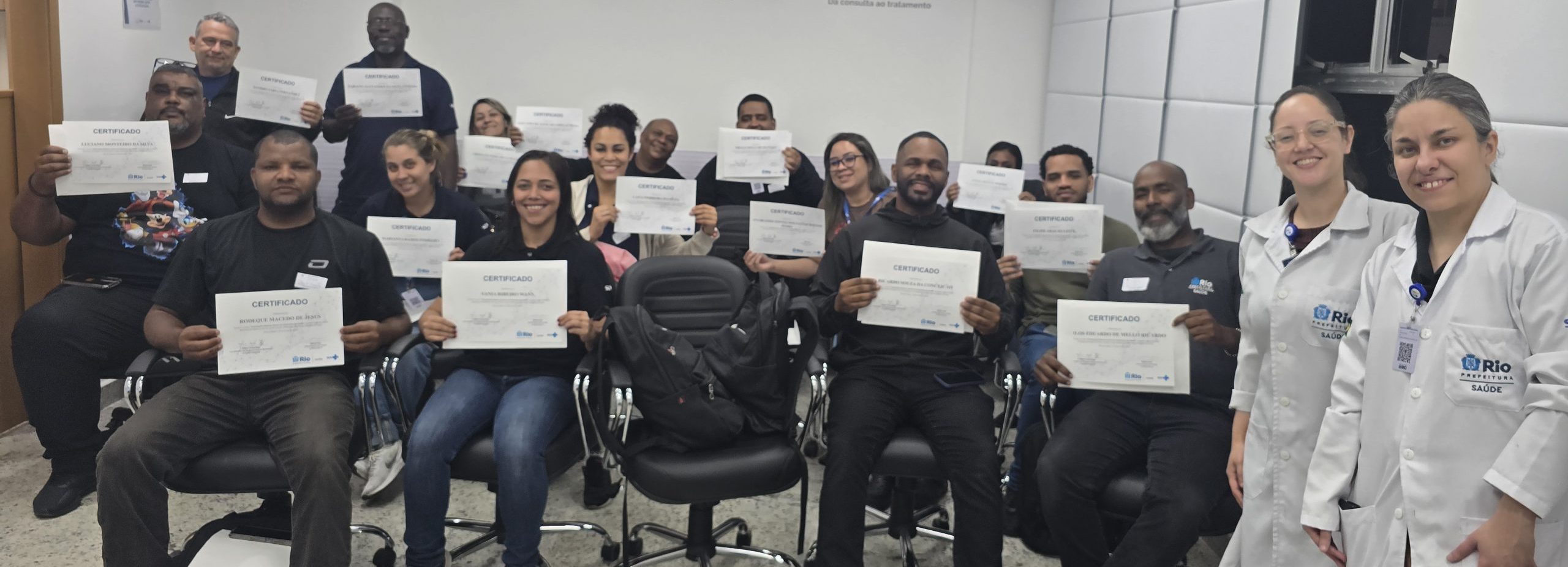21ª Turma do Curso de Orientações Básicas Gerais em Ambientes de Saúde – OBAG-SUS no Hospital do Andaraí