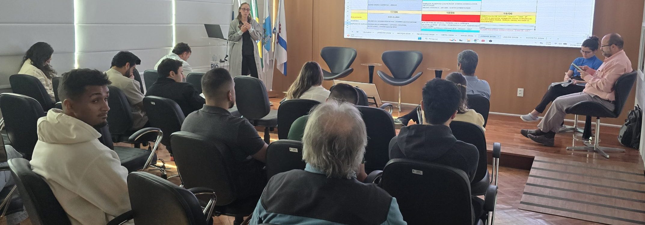 Sessão Clínica Semanal do Serviço de Cirurgia Geral no Auditório Dr José Wazen da Rocha na OTICS-Rio Andaraí