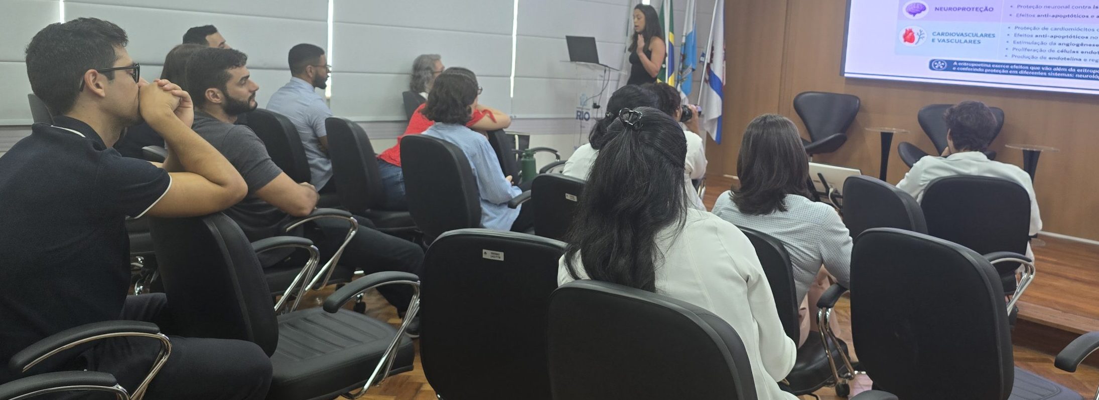 Sessão Clínica Médica Semanal no Auditório Dr. José Wazen da Rocha na OTICS-Rio Andaraí