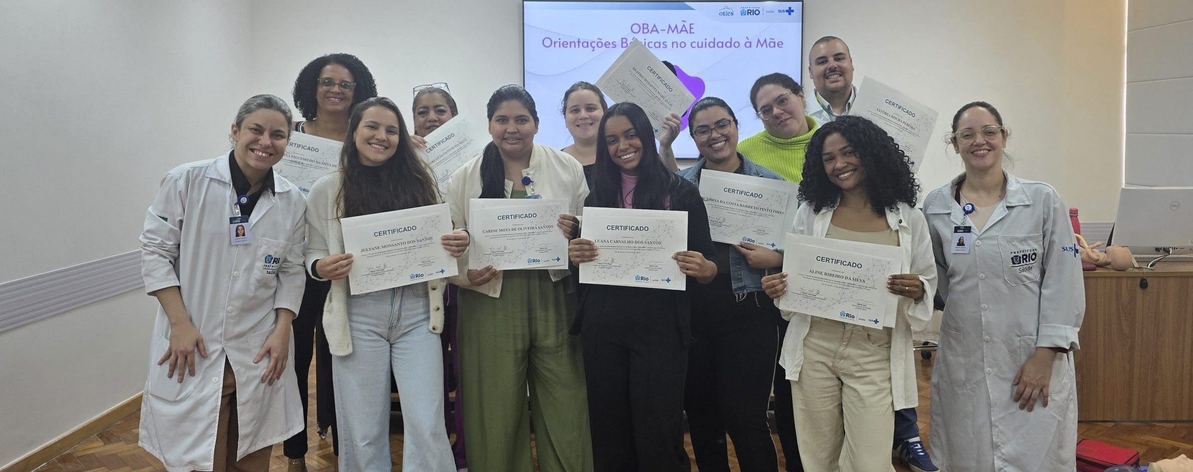 16ª Turma do Curso de Orientações Básicas no Cuidado à Mãe (OBA-Mãe) na OTICS Andaraí