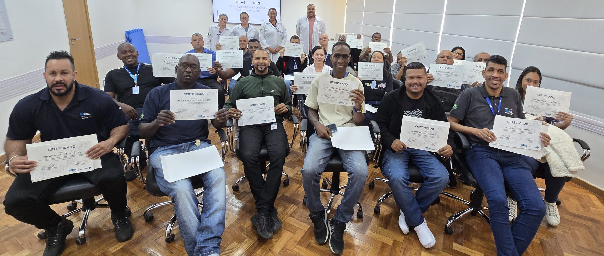 24ª Turma do Curso de Orientações Básicas Gerais em Ambientes de Saúde – OBAG-SUS no Hospital do Andaraí