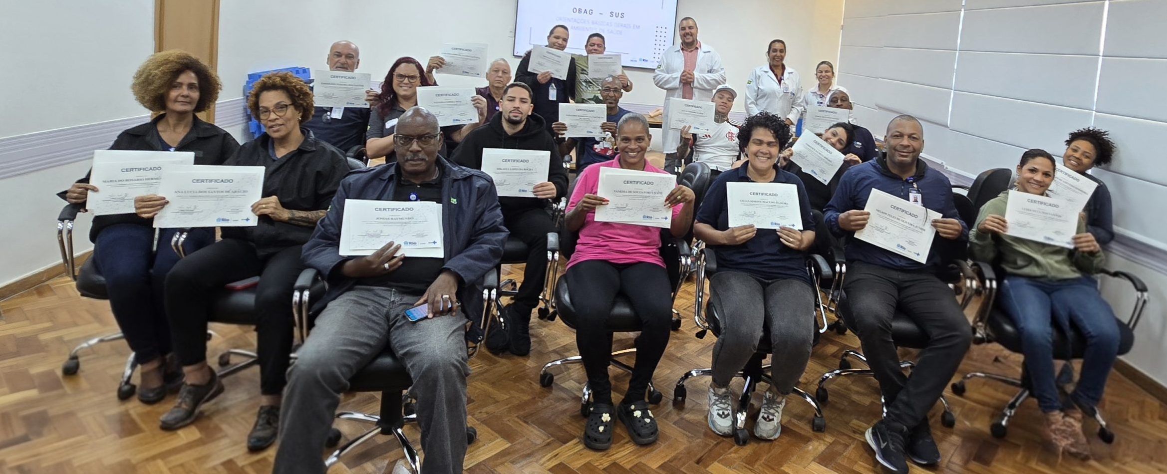 25ª Turma do Curso de Orientações Básicas Gerais em Ambientes de Saúde – OBAG-SUS no Hospital do Andaraí