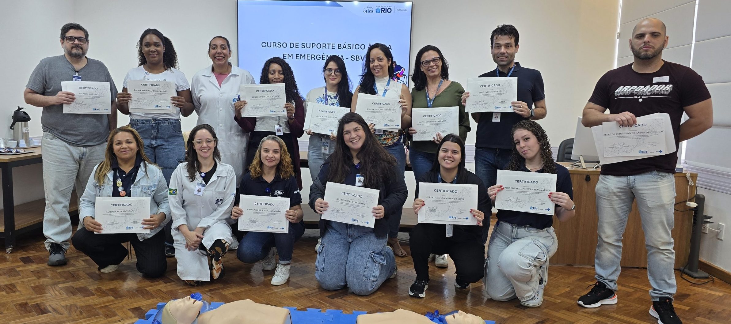 79ª Turma do Curso de Suporte Básico à Vida em Emergência (SBVE) na OTICS Andaraí