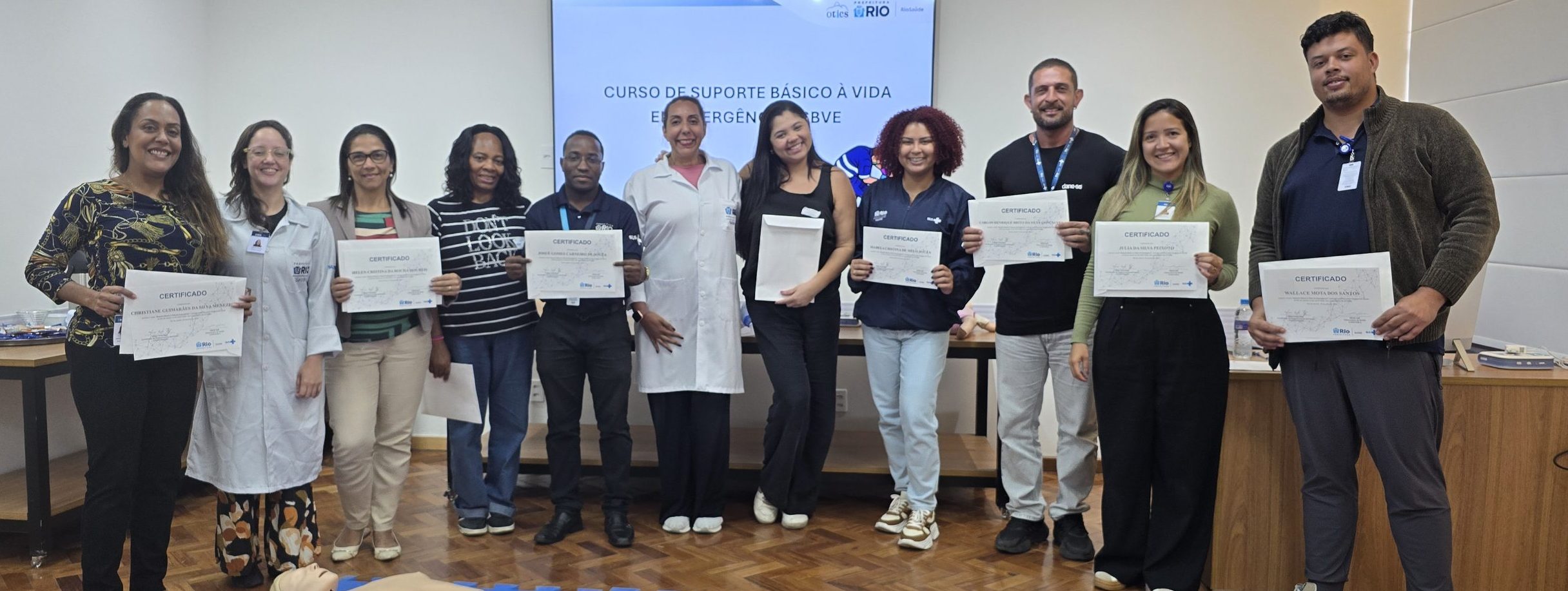 80ª Turma do Curso de Suporte Básico à Vida em Emergência (SBVE) na OTICS Andaraí