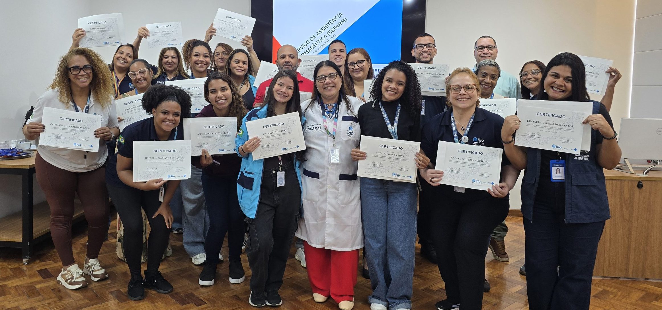 7ª turma sobre Orientações Básicas do Uso Racional de Medicamentos (OBURME) na OTICS Andaraí