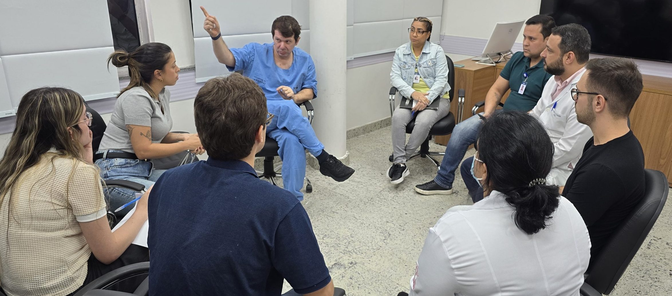 Reunião COREME e Centro de Estudos na Sala Multiuso da OTICS-Rio Andaraí