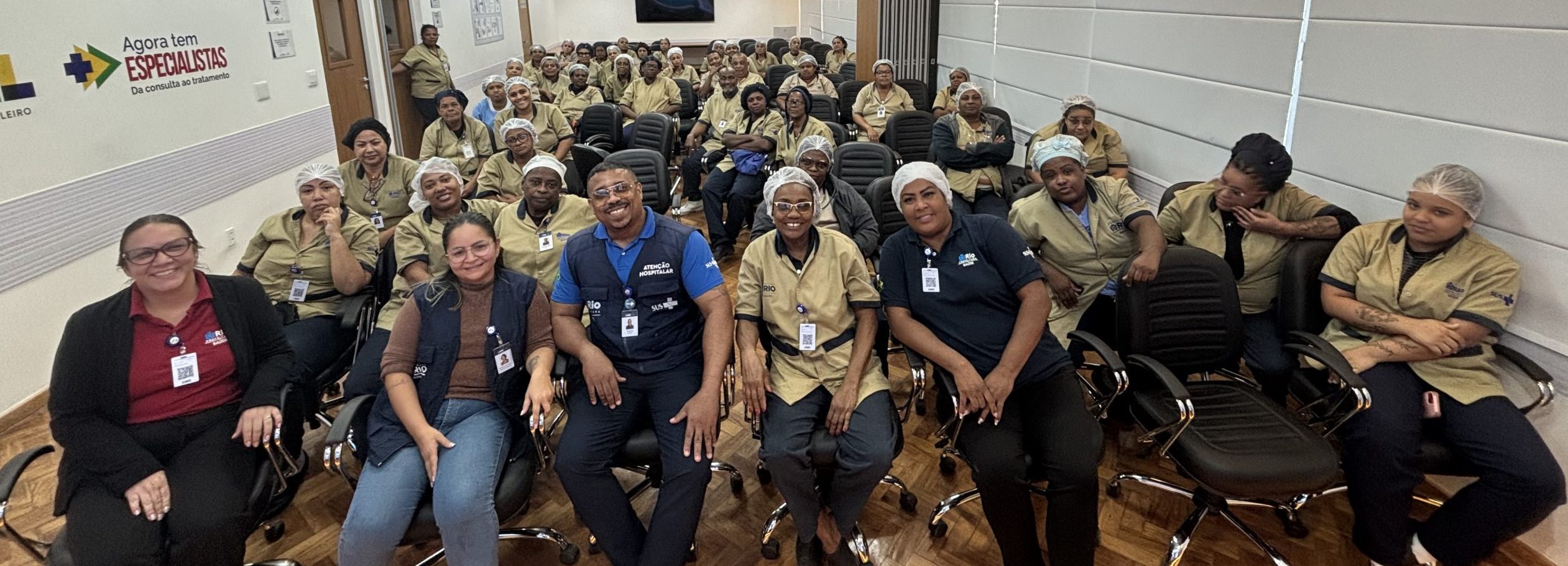 Treinamento da Equipe de Higienização no Auditório Dr. José Wazen da Rocha na OTICS-Rio Andaraí