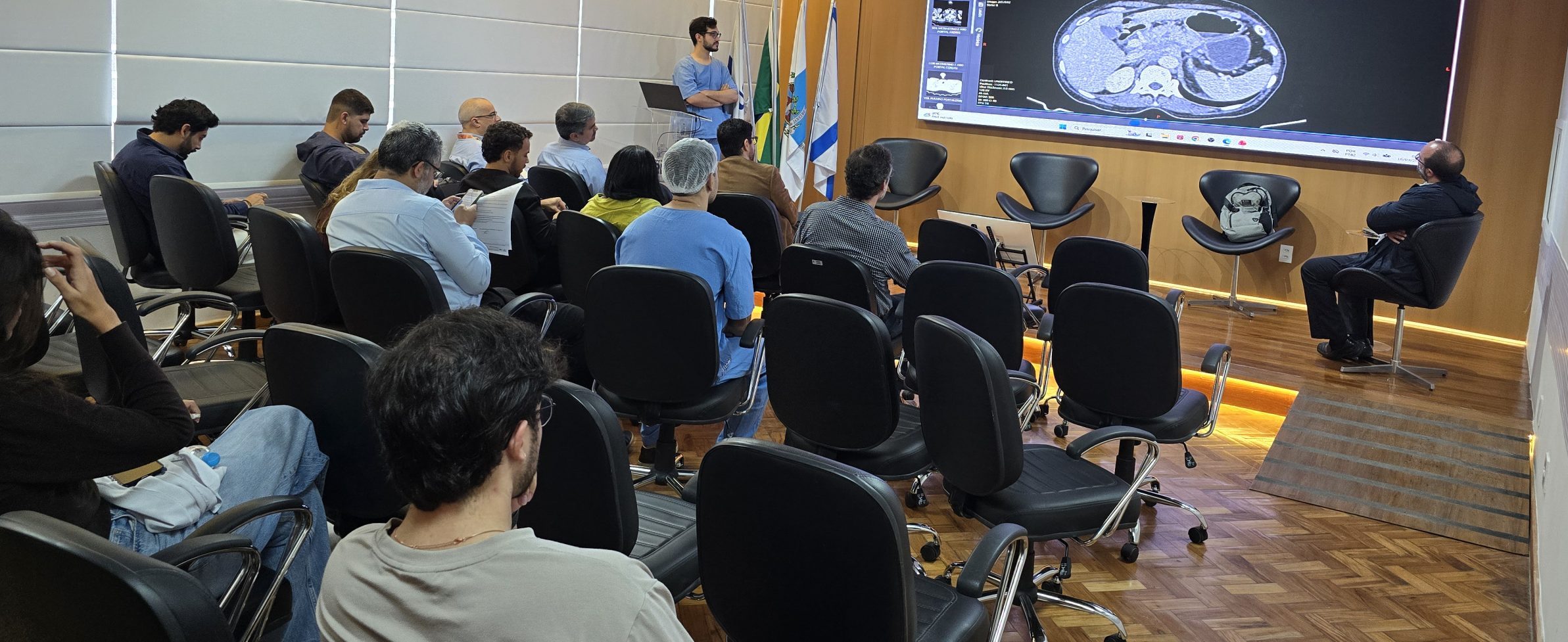 Sessão Clínica Semanal do Serviço de Cirurgia Geral no Auditório Dr José Wazen da Rocha na OTICS-Rio Andaraí